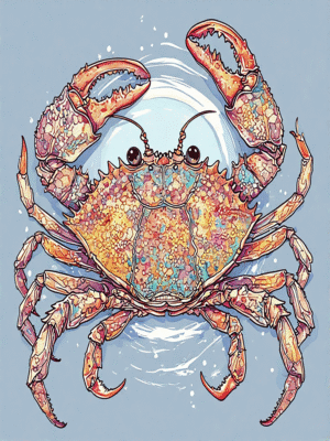 Crab Coloring Book (111 Pages)